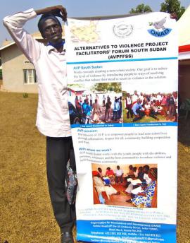 Luka Deng, AVP South Sudan Coordinator at the Regional AVP Africa Gathering in Kigali in August 2016